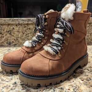 Style & Co faux fur boots